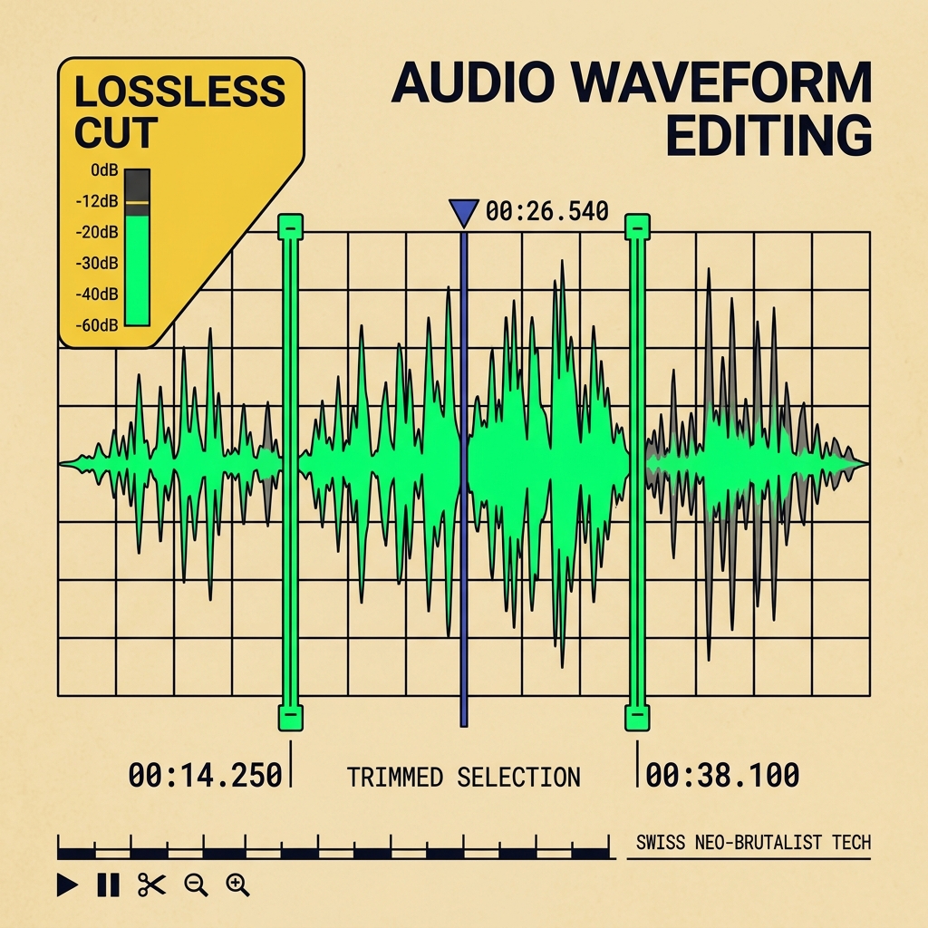 Lossless Audio Trimming Waveform Graph