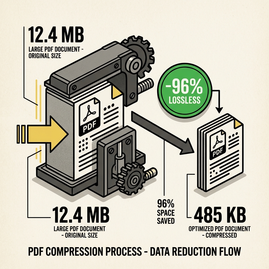 Lossless PDF Compression Demonstration