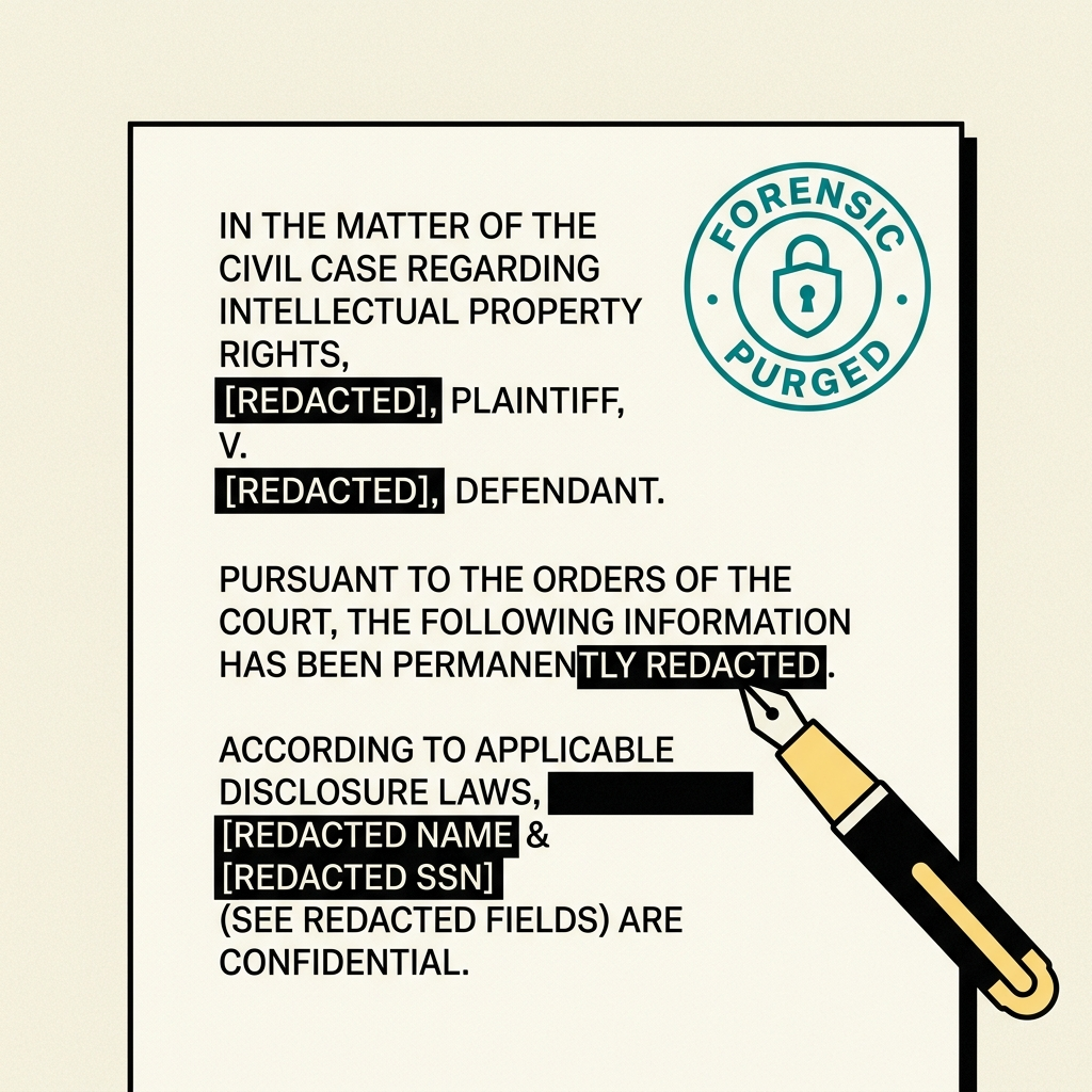 Permanent Forensic Stream Purge Redaction